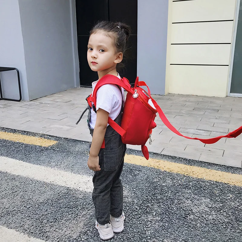 Backpack New Cartoon Shark Baby Anti-lost Children Bag Cute Nylon Shoulder Bag Primary School Kindergarten Bag Bookbag
