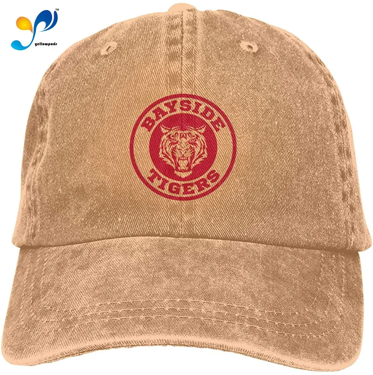 

Мягкая Регулируемая винтажная бейсболка Bayside Tigers унисекс