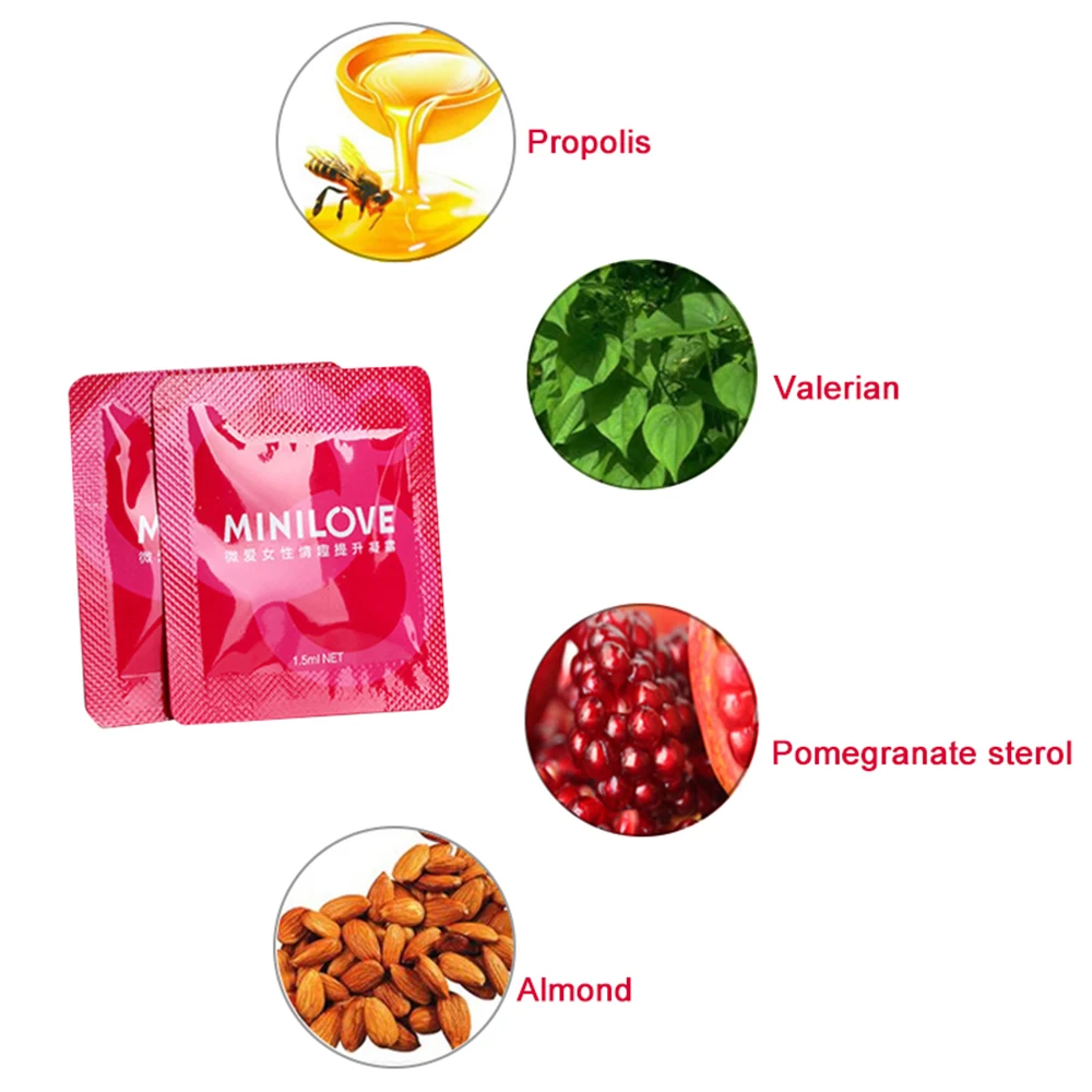 Мини Любовь Женский секс усилитель капли Exciter Climax для женщин салфетки гель Виагра