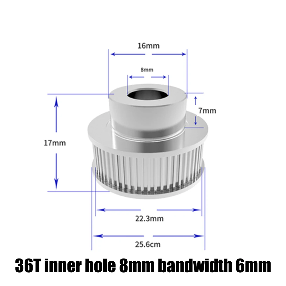 36T inner hole 8mm Gt2 зубчатый шкив 6 мм Полоса пропускания gt2 40 зуб 36 зубьев 30 зубьев Большой шкив 3d части принтера - Цвет: 36T inner hole 8mm