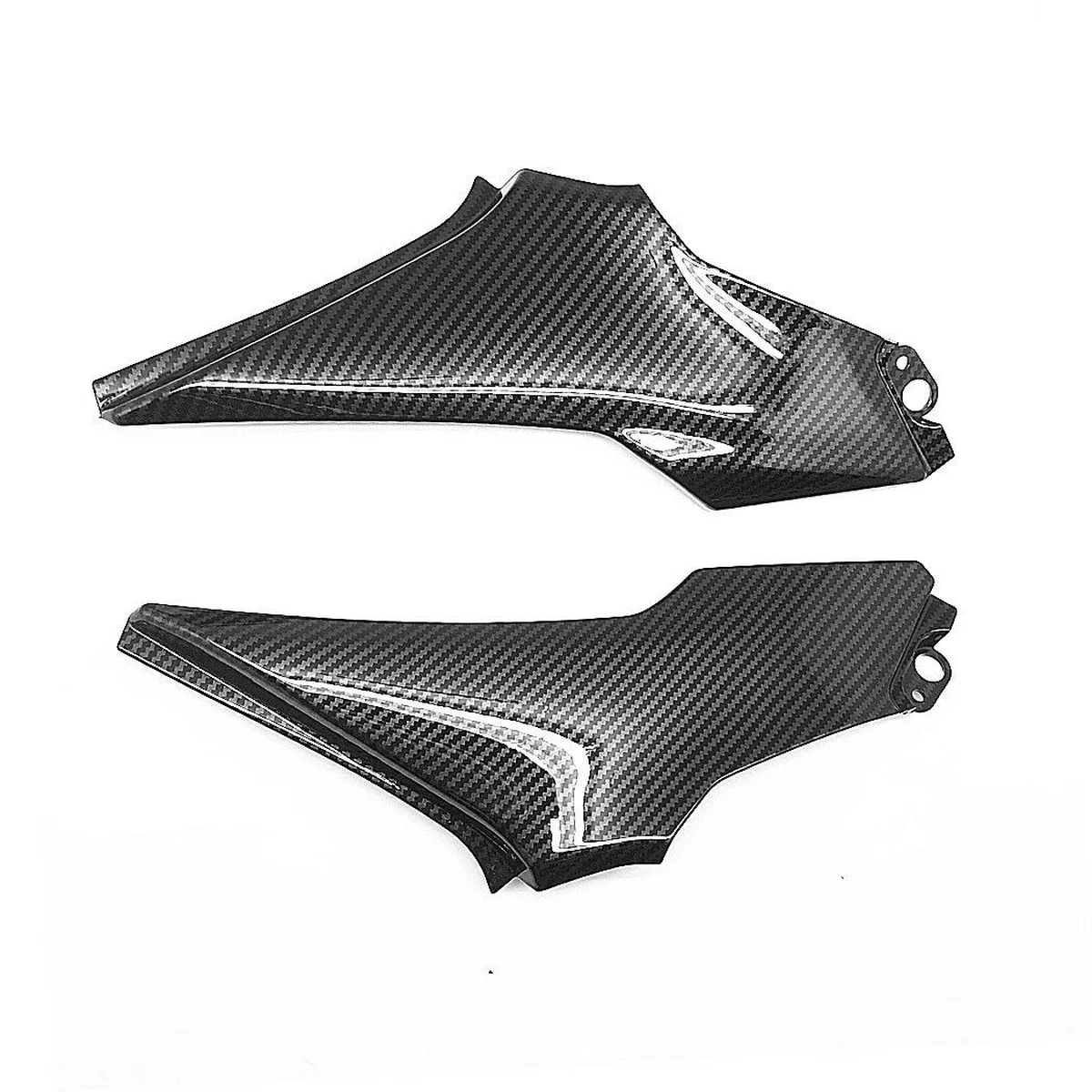 Carbon Fiber Pattern  Left Right Fairing Bench Cover Cowling for Kawasaki Z900 2017-2019