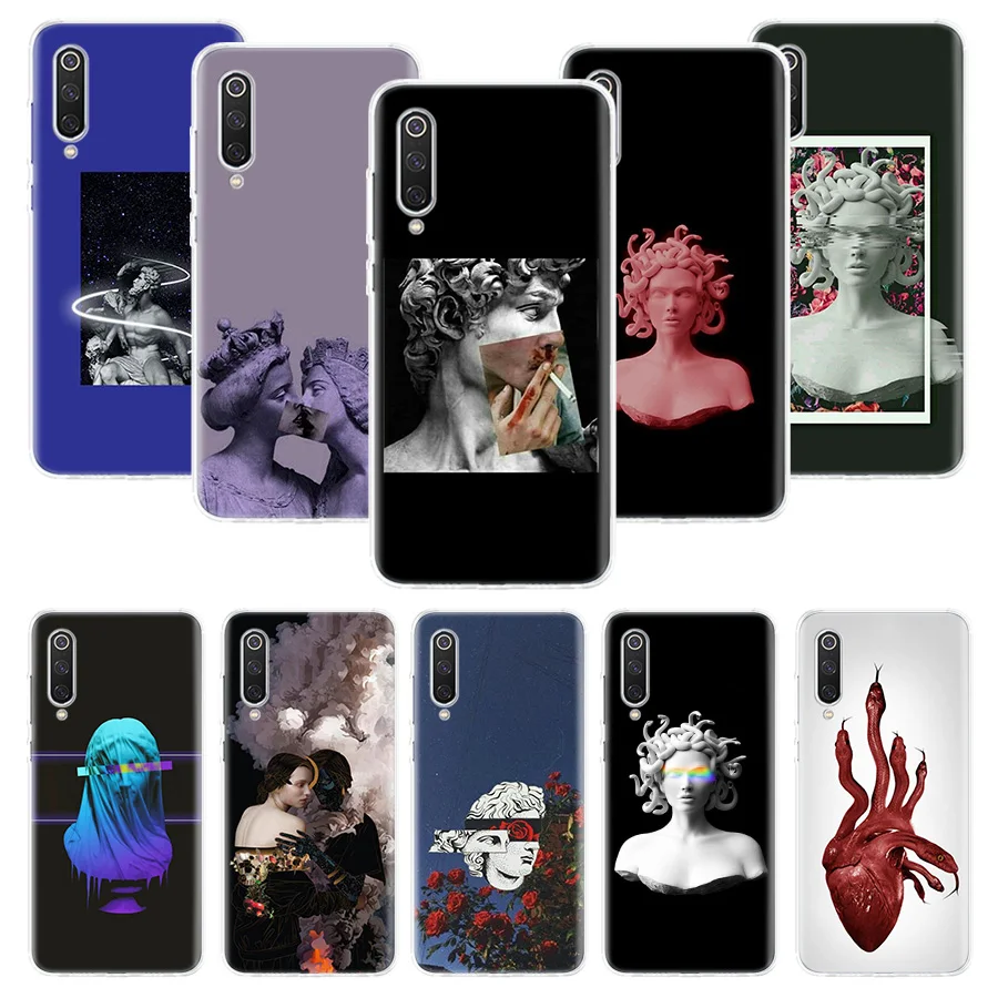 Микеланджело/бронзовая скульптура Эстетическая чехол для Xiaomi Redmi Примечание