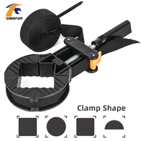 multi function clamps for woodworking tools belt clamp quick adjustable band clamp angle clip with 4m long belt
