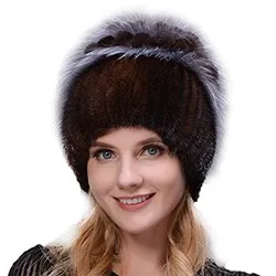 Fanshefeier зимние женские меховые шапочки теплые шапочки из натурального меха норки женские зимние шапки в форме розы шапка из меха кролика Рекс женская мода