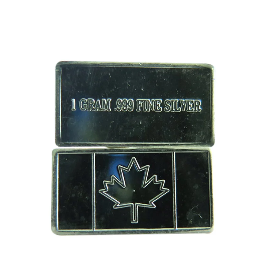 1 г. 999 тонкая серебряная панель канадский флаг из чистого серебра копия коллекции