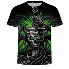 Футболка мужская летняя с круглым вырезом, топ с коротким рукавом и 3D-принтом Death Note