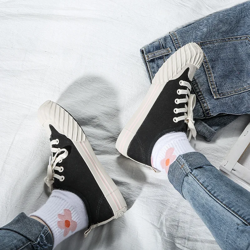 

New Shoes Woman 2019 Sneakers Ladies Canvas Casual Shoes Designer Shoes White Sneakers Zapatos De Mujer Tenis Feminino