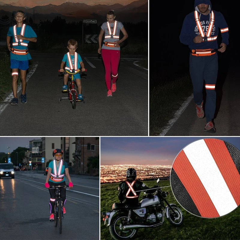 Светоотражающий эластичный жилет унисекс высокой видимости подходит для работы