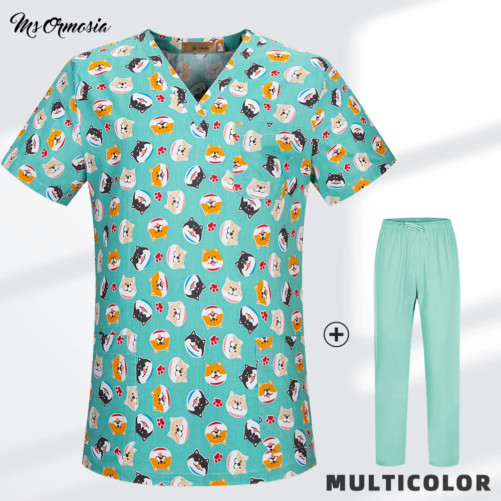 

Operating Room Dental Hospital Medical Scrub Tops Doctor Nursing Working Scrubs Uniforms Surgery Surgical Beautician Clothes