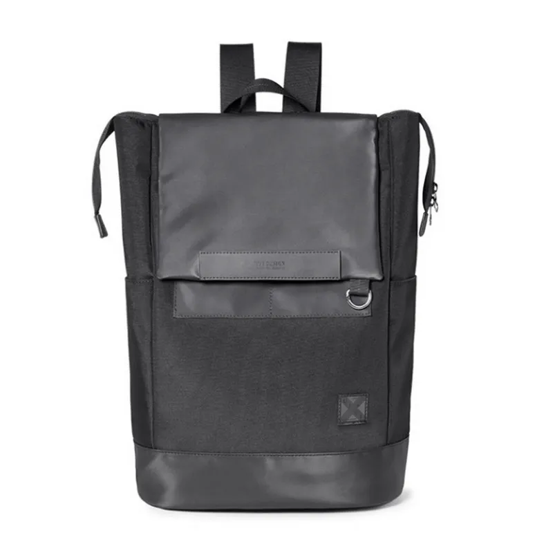 

UIYI Backpack For Men 2020 Design Black Casual Street Bag For Laptop Polyester PVC Solid Male Student School Bag 180240