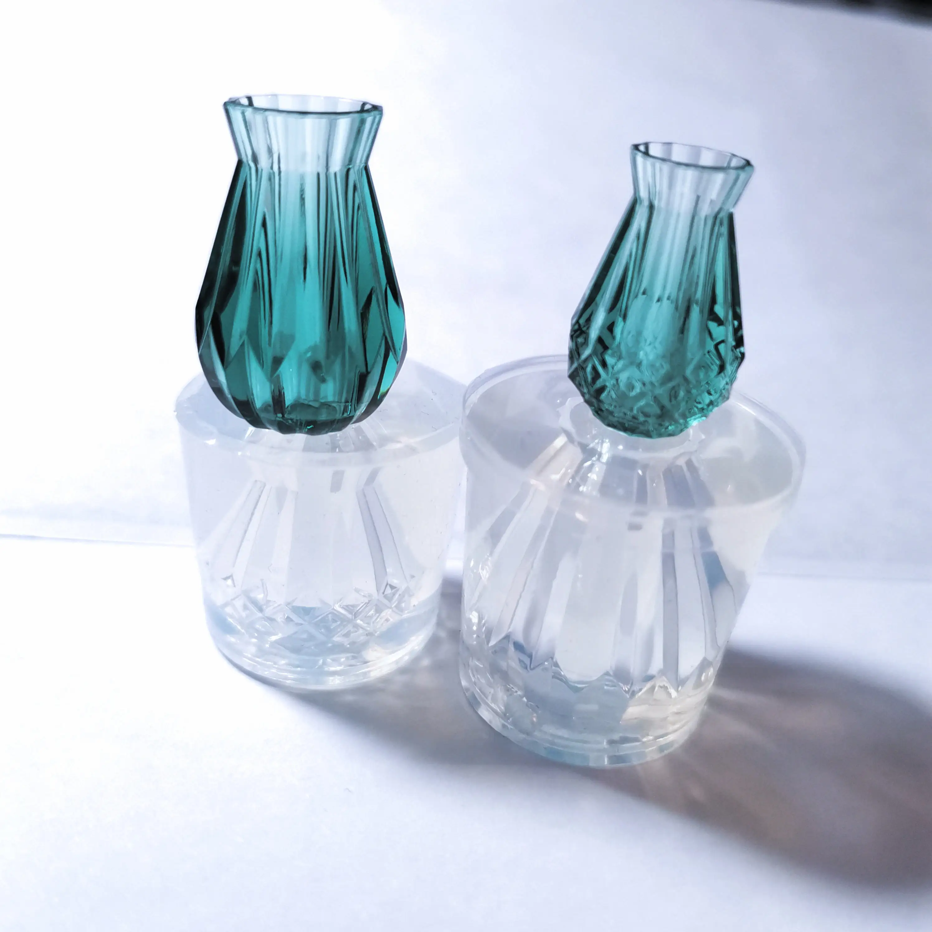 Новая прозрачная силиконовая форма для сухих цветов из смолы декоративная ваза