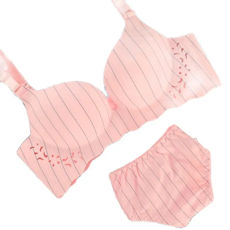 Новое поступление цельный бесшовный бюстгальтер милый женский комплект с