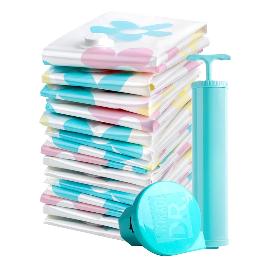 11 шт. вакуумные пакеты для хранения одежды одеяла подушки сжатый мешок экономия