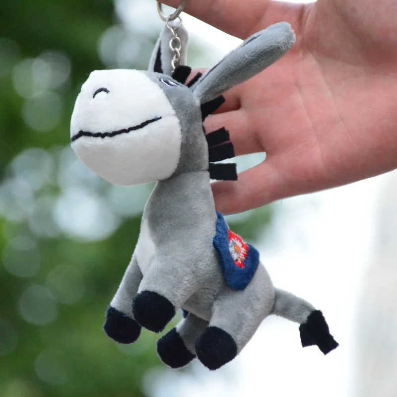 Милый Ослик Мягкие плюшевые брелоки животные маленькие кулоны-куклы мягкие