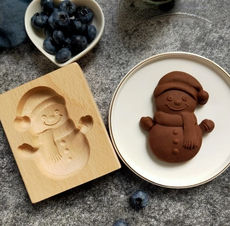 

2021 NEW Biscuit Mold Wooden Baking Gingerbread Crispy Cake Cake Mold