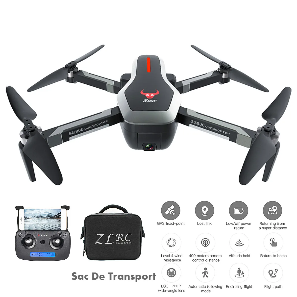 SG906 мини Дрон gps 5G wifi FPV 4K камера бесщеточный селфи складной Радиоуправляемый Дрон Дроны с камерой hd вертолет