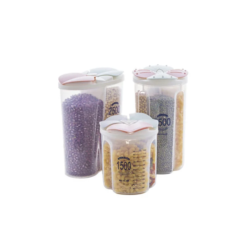 

Kitchen Food Storage Tank Moisture proof Sealed Household Grain Transparent Plastic Storage Box Japanese Simple Kitchen Tool