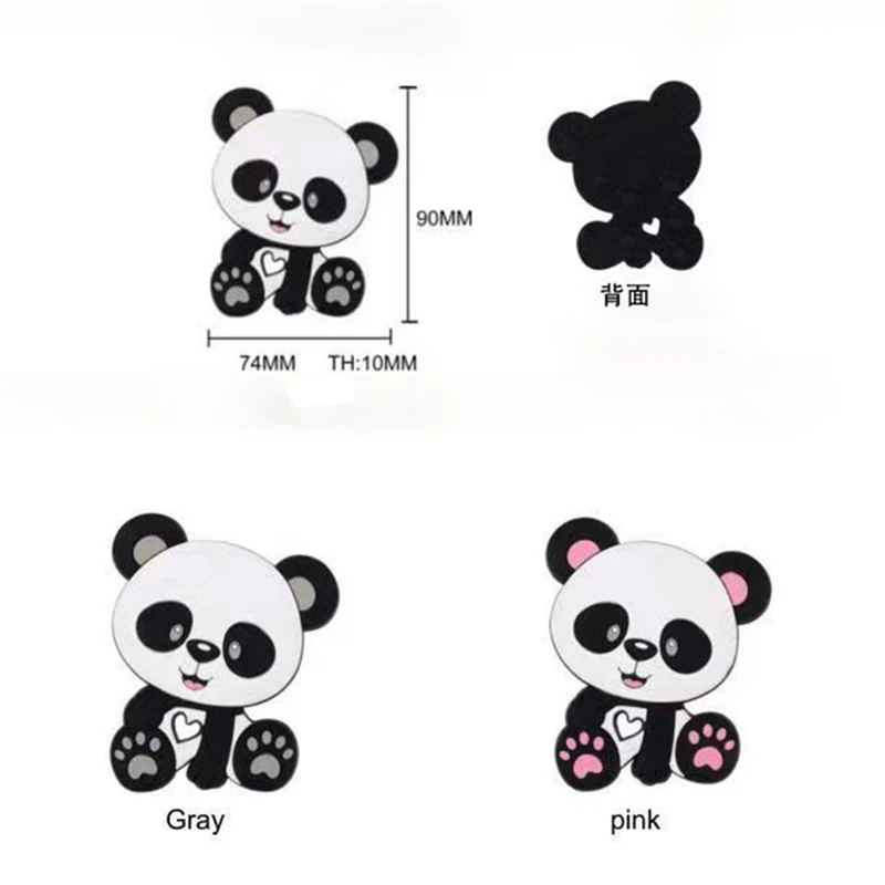 1 шт. Силиконовые Прорезыватели для зубов с пандой детские погремушки аксессуары