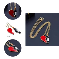 popular necklaces all match unisex cute long lasting necklaces chain necklace couple necklaces 2pcs