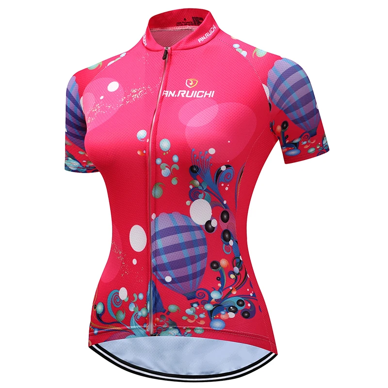 Женская велосипедная Джерси летняя одежда для езды на велосипеде с коротким