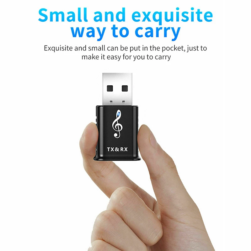 JCKEL Bluetooth 5 0 аудио передатчик приемник USB адаптер источник питания 3 мм разъем