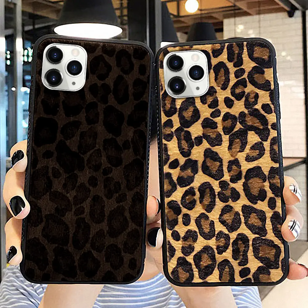 LAPOPNUT супер милый пушистый Леопардовый принт ультра тонкий гибкий Мягкий