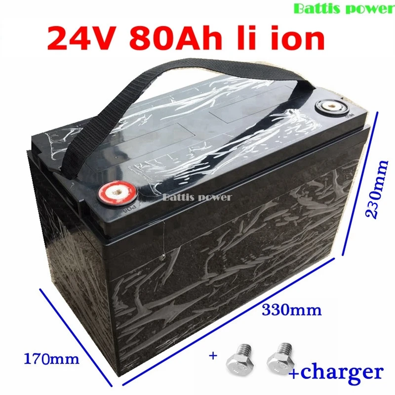 Водонепроницаемый 24v 80ah литий-ионный аккумулятор BMS для фотоаппаратов моментальной печати 7S для 1500 Вт мотор для электрического велосипеда домашнего обихода Электрический материалы+ 10A зарядное устройство