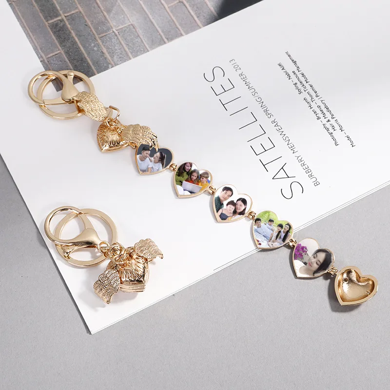 Новинка 2020 креативные мини брелки с фотоальбомом модные для ключей мужские