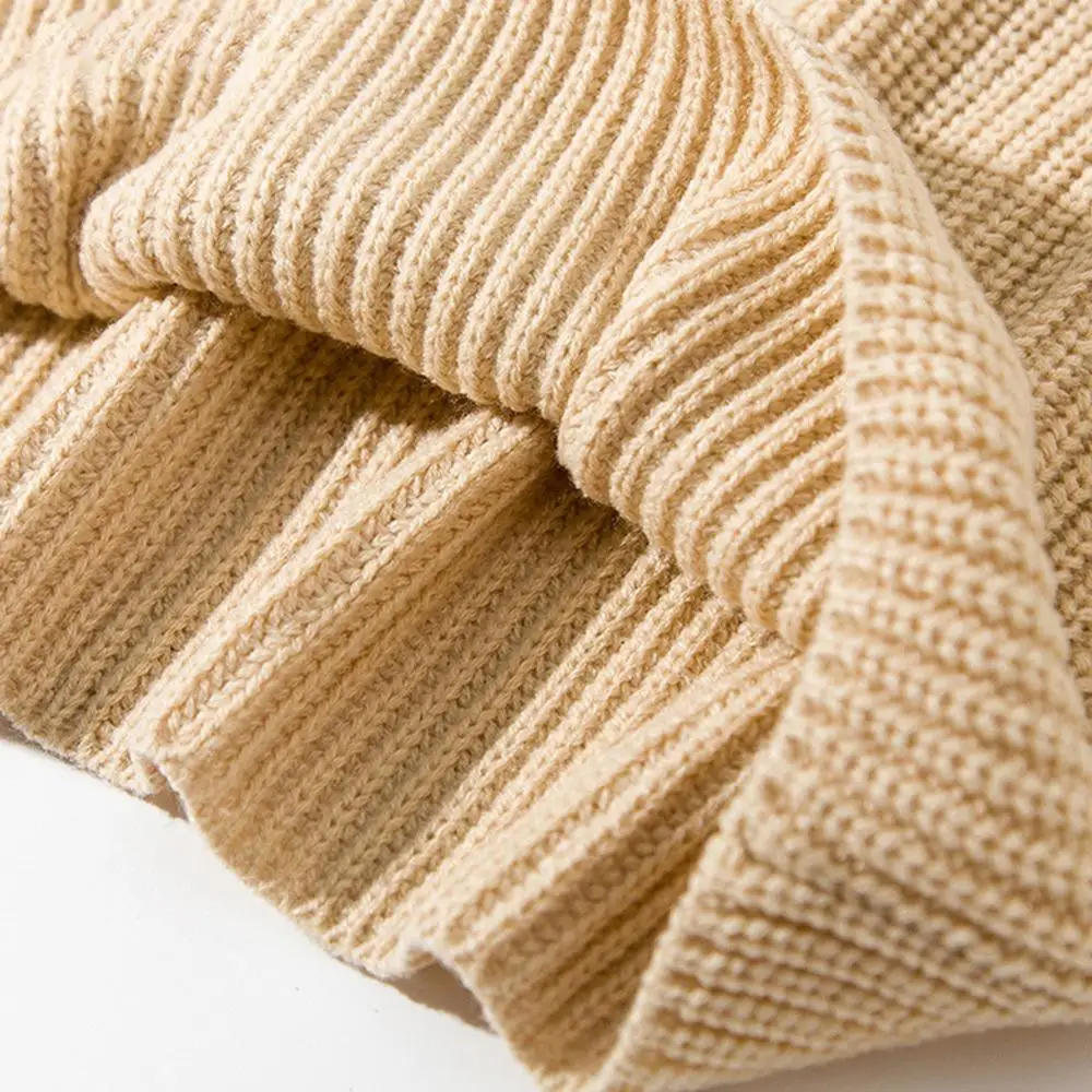 

Women Pullover Oversized Sweater Long Sleeves Tops Winter High Collar Sweaters Autumn Sweater Solid Color for Women Fashion