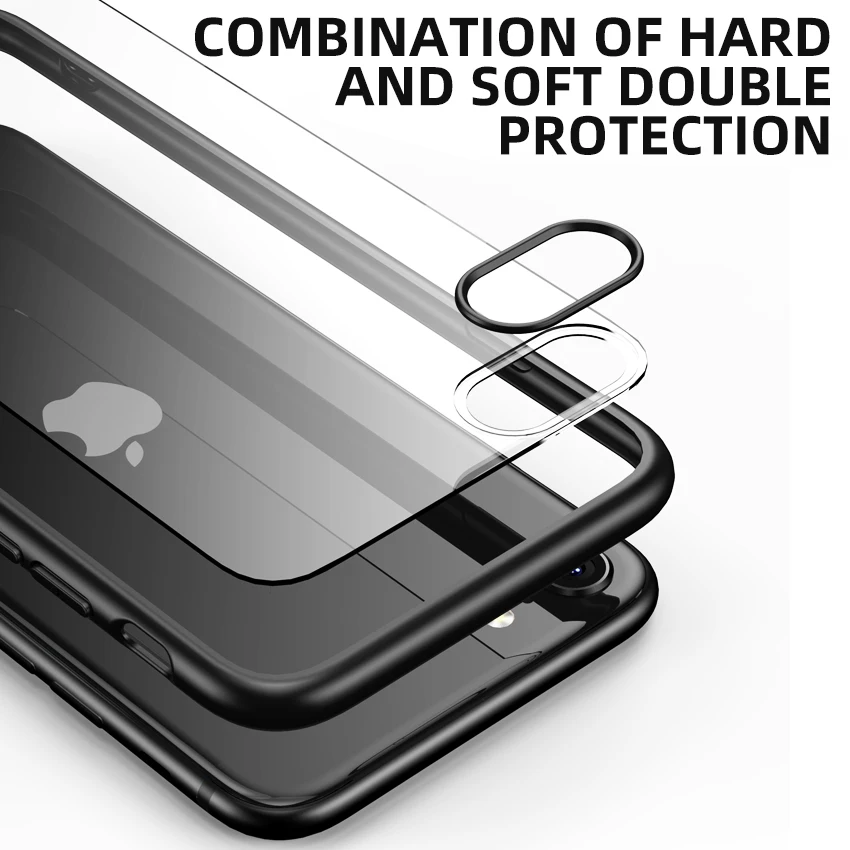 KEYSION Модный чехол для iPhone SE 2020 Новый SE2 Прозрачный матовый противоударный задней