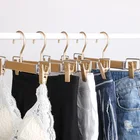 1 шт. вешалка для брюк из алюминиевого сплава зажим для брюк сильный вешалка сушилка брюки юбка-брюки для девочек Нескользящие металла Вешалки