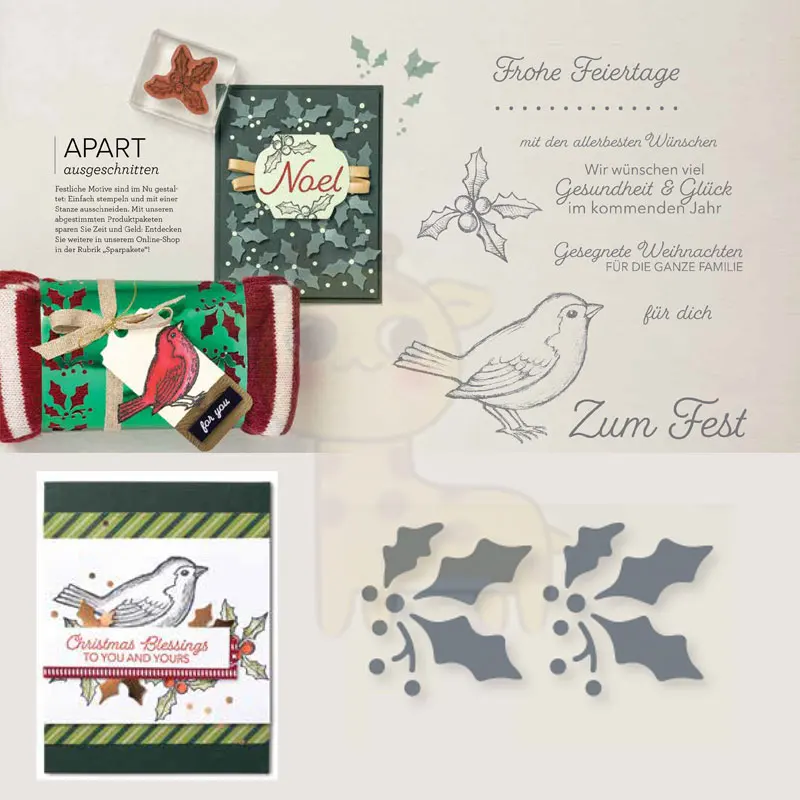 

Happy Holidays Metal Cutting Dies Stamps for Scrapbooking Album Decoration Craft for DIY Greeting Card Making Handmade 2021