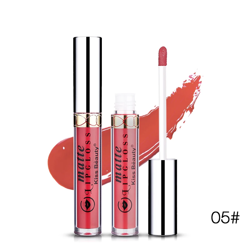 Матовый блеск для губ тинт водостойкая жидкая помада с антипригарным покрытием 24