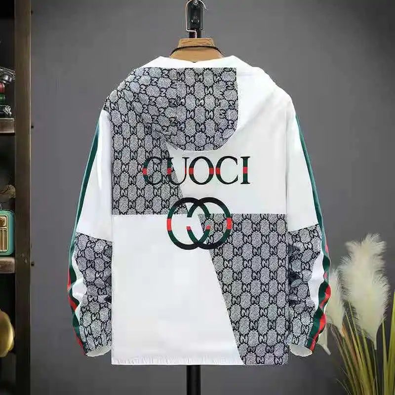 

2021 New Summer Men's Embroidered Thin Jacket Sunscreen Jacket