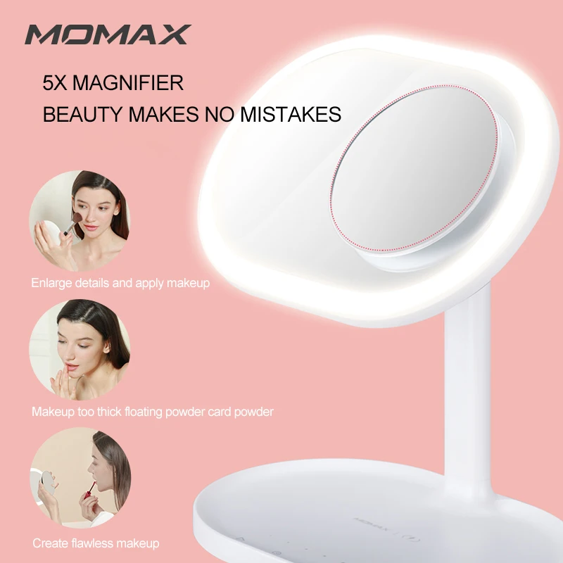 MOMAX Q. Светодиодный зеркальный беспроводной зарядный светильник 10 Вт