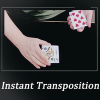 instant transposition magic tricks close up magia card change magie playing card magica mentalism illusion gimmick props