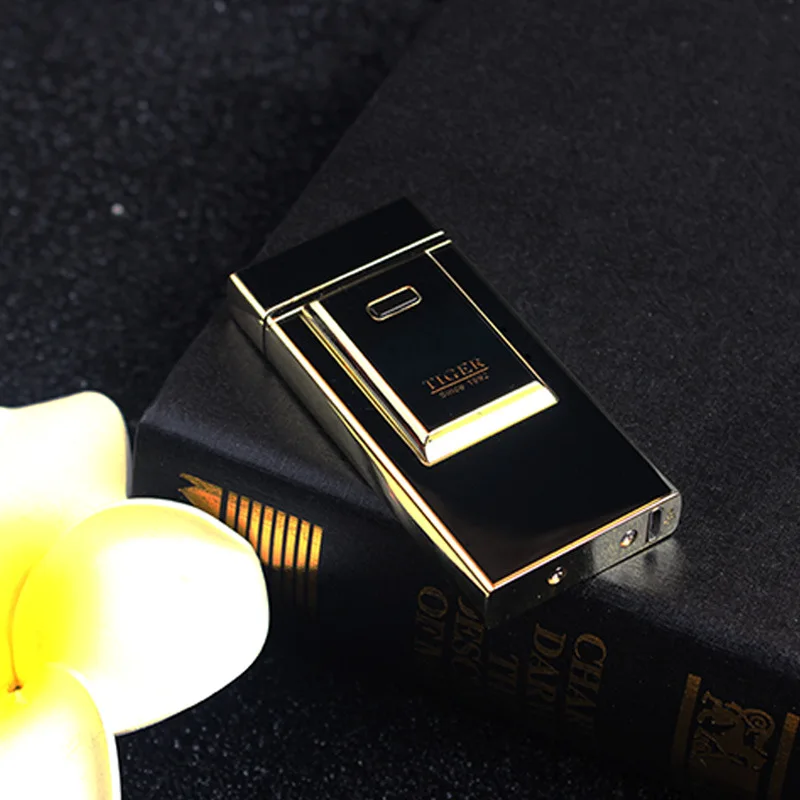 

Press Button USB Lighter Metal Electronic Lighter Double Arc Plasma Windproof Usb Tobacco Pipe Cigar Cigarette Lighter