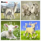 Полноформатная алмазная живопись Dpsprue, вышивка крестиком, кот, подарок на Хэллоуин, мозаика с часовым механизмом, 5D сделай сам, квадратная, круглая, 3d вышивка, подарок