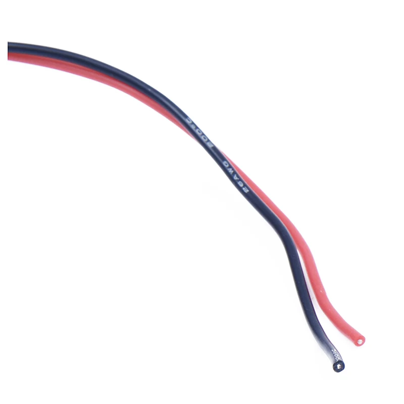 

2x 26 Gauge AWG Silicone Rubber Wire Cable Red Black Flexible