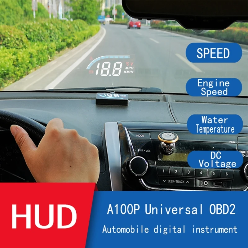 3-дюймовый Автомобильный дисплей L1 HUD интерфейс OBD подключи и работай скорость