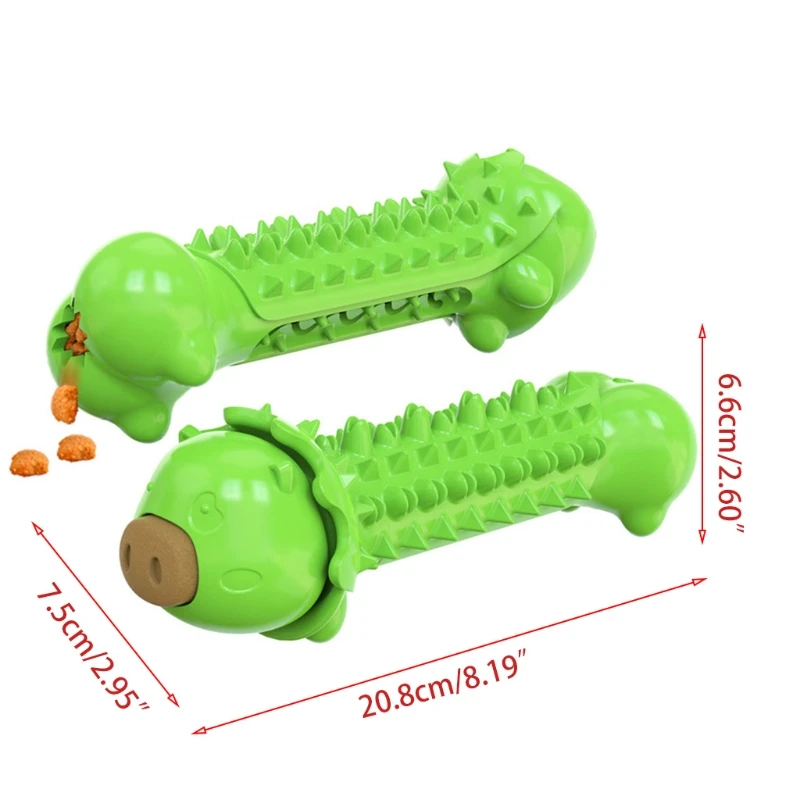 

Durable Dog Toys,Tough Dog Puppy Chew Toys for Teething and Cleaning Dog Molar Stick Chewer Toothbrush Toys Food Dispensing
