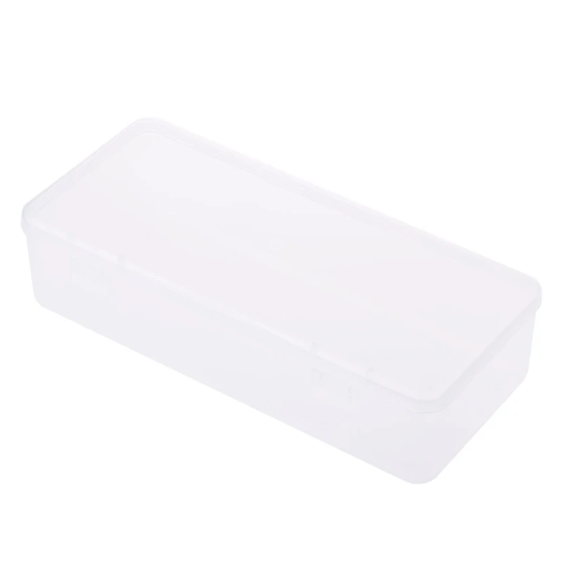 

Rectangular Plastic Clear Storage Box Jewelry Container Case Bead Organizer Case