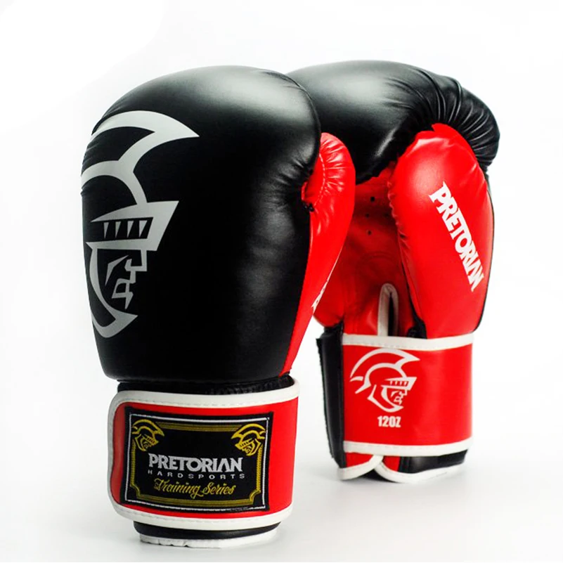 10 унций 12 14 16 бренд PRETORIAN Muay тайская пара боксерские перчатки TKD MMA мужские боевые