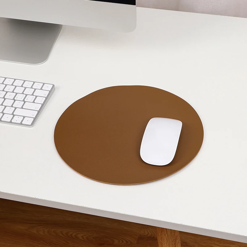 

Mouse Pad Round Simple Morandi Waterproof Mouse Pads with Non-Slip Base Fouling & Heat Resistance Washable for Office DU55