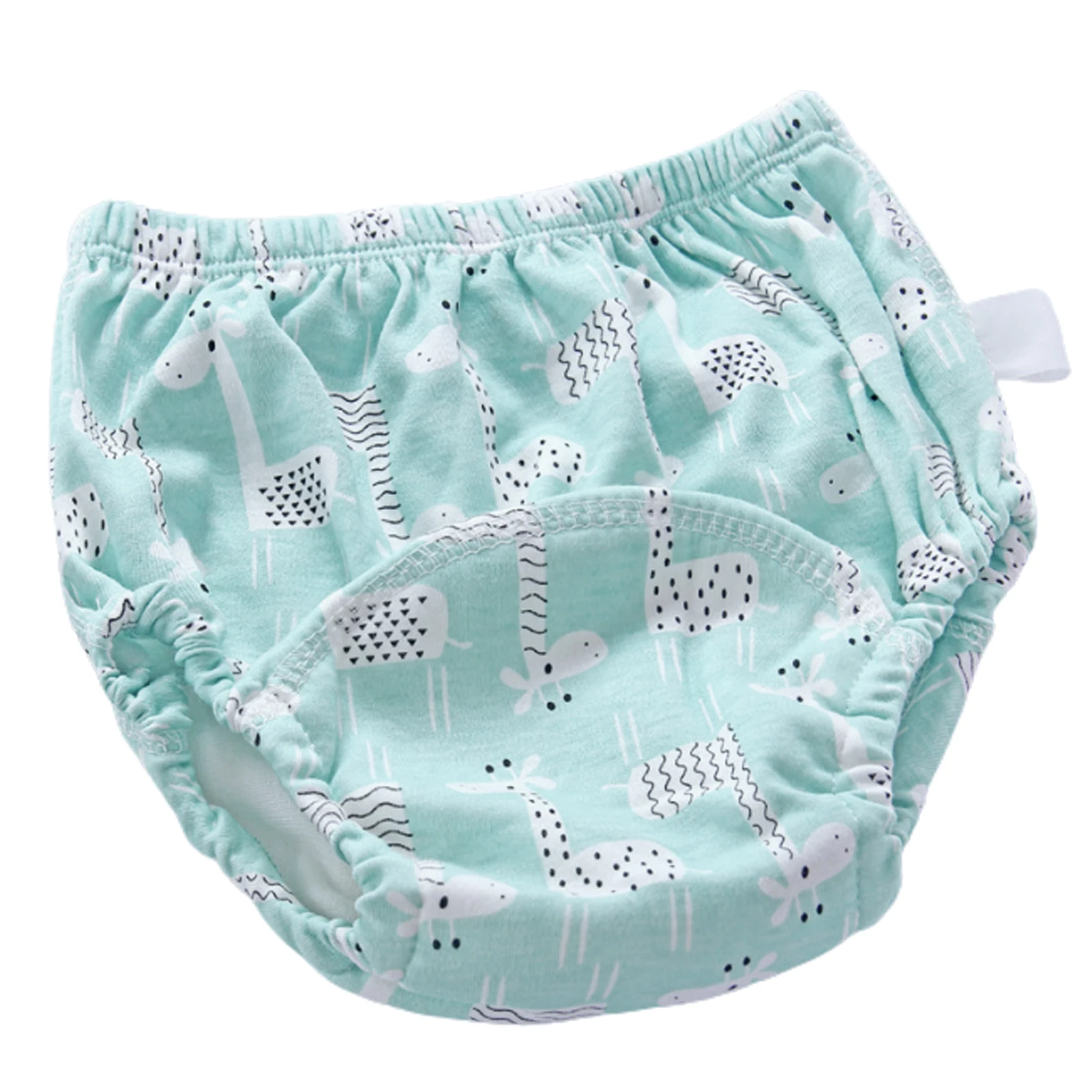 

Newborn Convenient Practical Comfortable Durable Autumn Winter Warm Waterproof Cotton 6-Layer Training Diaper Pants Nappy