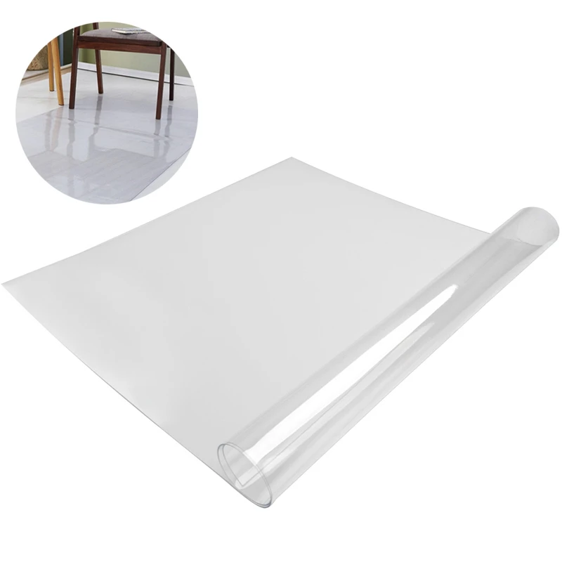 Прозрачный ковер ПВХ стул напольный коврик кухонный для гостиной мягкий стол
