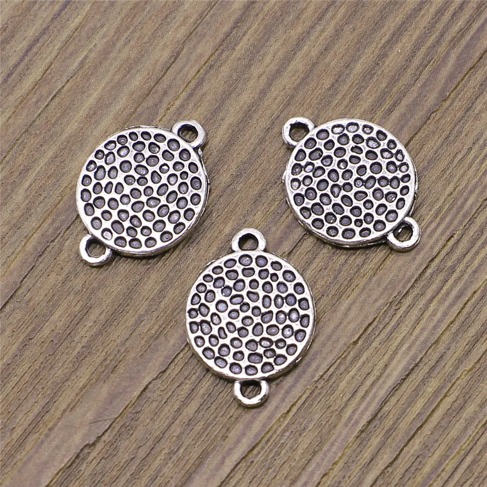 

10pcs Pock Joint Connector Connector Charms DIY Alloy Jewelry Findings Antique Silver Color 12x17mm