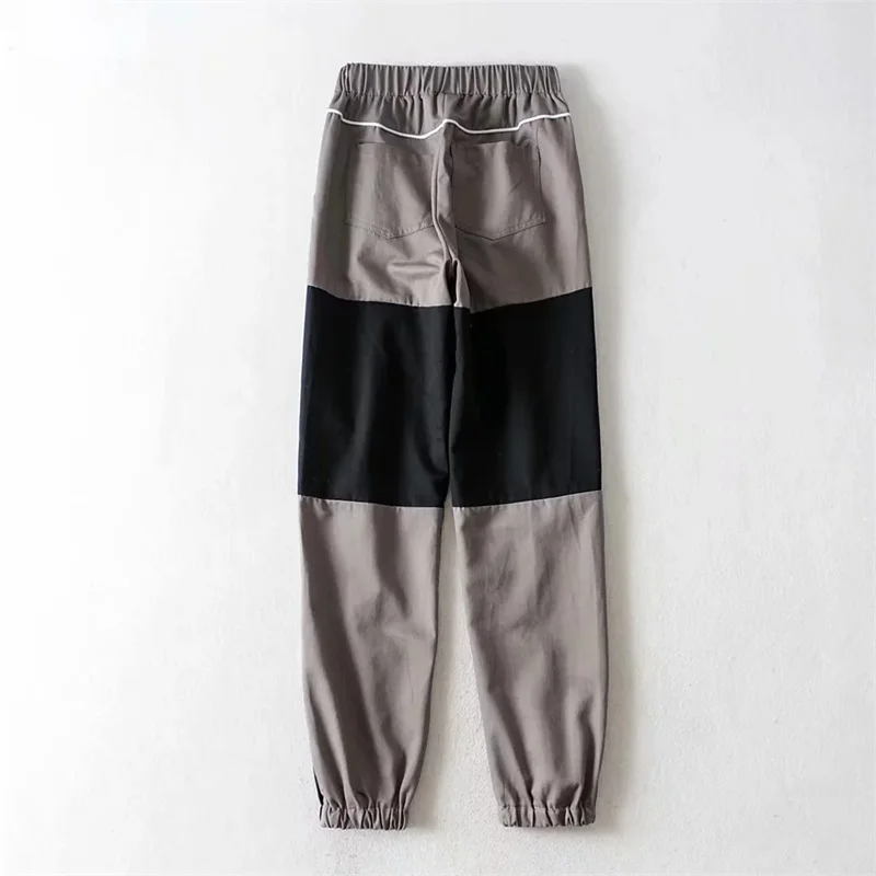 Женские цветные брюки карго с облегающими манжетами и вырезами | Женская одежда