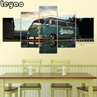 Мульти-картины, алмазная вышивка, 5 шт., ретро автобус, полноразмерный квадратный круглый бриллиант, Ретро Декор