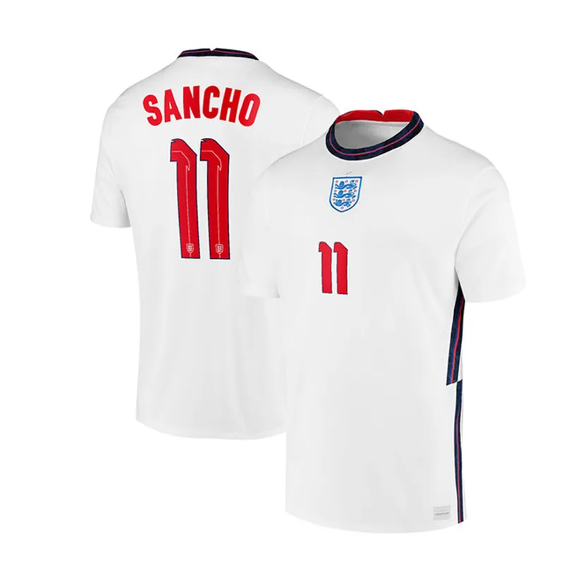 

England children's clothing20-21 Jersey Shirt Men's Short Sleeve Breathable Fast Shipping